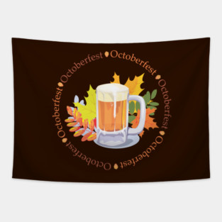 Oktoberfest in the Round Tapestry