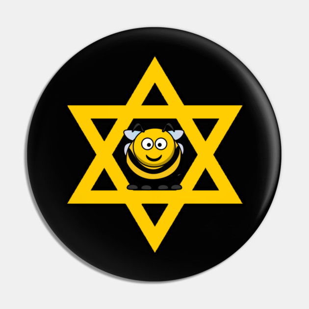 Star of David with a Honey Bee Pin by HolidayBug