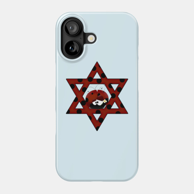 Jewish Ladybug Star of David Phone Case by HolidayBug