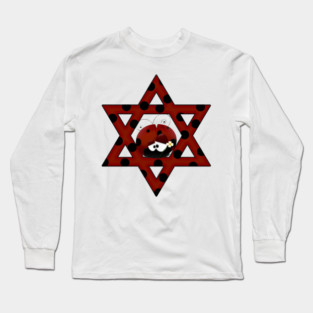 Jewish Ladybug Star of David Long Sleeve T-Shirt