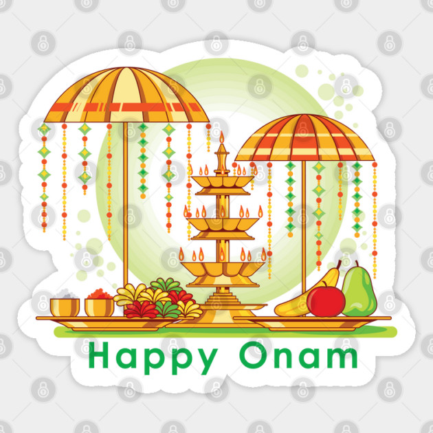 Happy Onam Umbrellas Sticker by HolidayBug