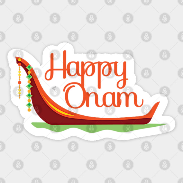 Happy Onam Boat Sticker by HolidayBug