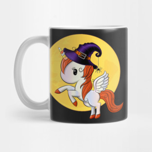 Halloween Unicorn Pegasus Witch Mug