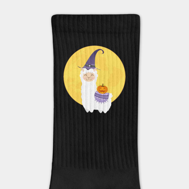 Halloween White Llama by HolidayBug