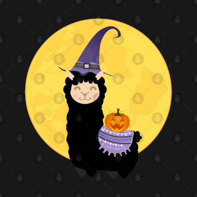 Halloween Black Llama by HolidayBug