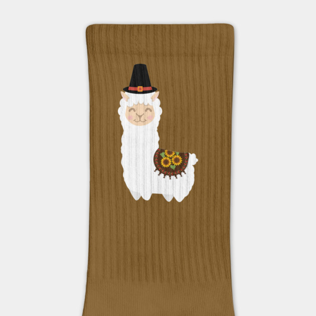 Cute Thanksgiving Llama by HolidayBug