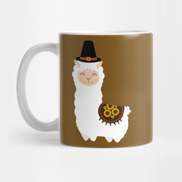 Cute Thanksgiving Llama by HolidayBug