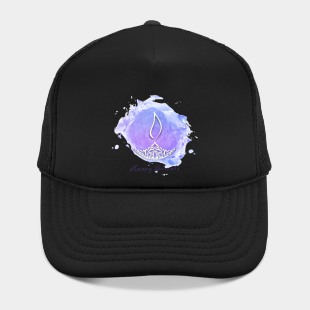 Purple Watercolor Diwali Deepa by HolidayBug