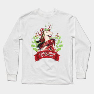 Magical Christmas Unicorn Long Sleeve T-Shirt