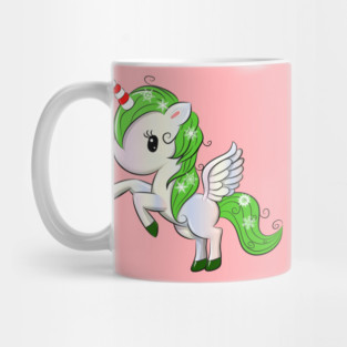 Christmas Unicorn Pegasus Mug