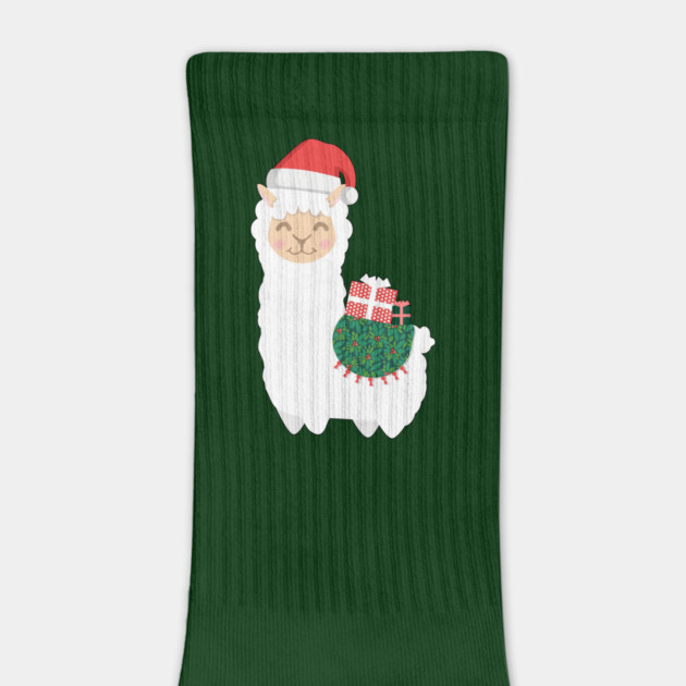 Cute Christmas Llama by HolidayBug