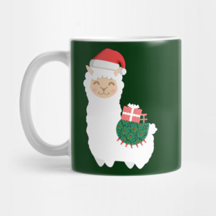 Cute Christmas Llama Mug