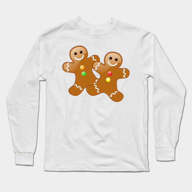 Gingerbread Men Long Sleeve T-Shirt by HolidayBug