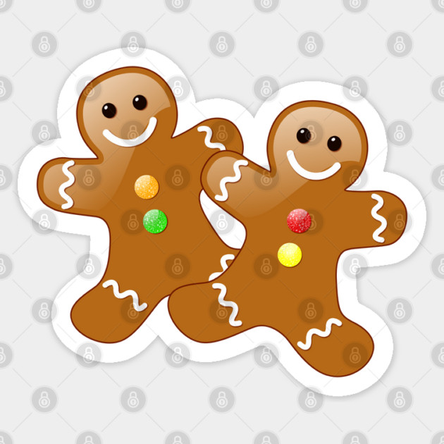 Gingerbread Men Sticker by HolidayBug