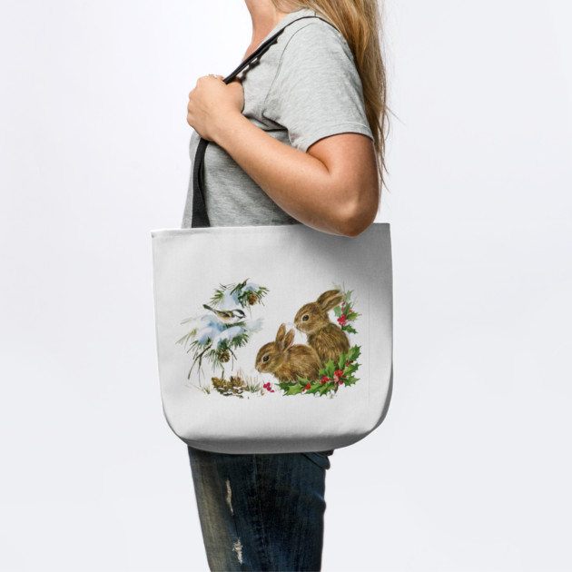 Vintage Christmas Bunnies by HolidayBug