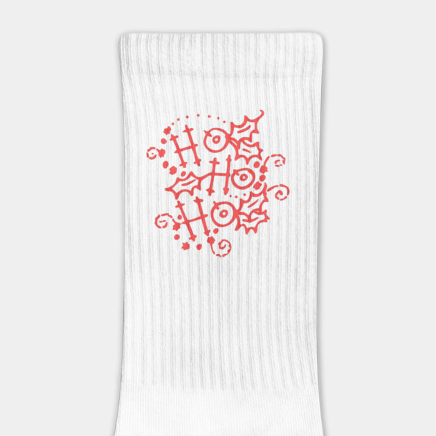 Christmas Typography Holly Ho Ho Ho by HolidayBug