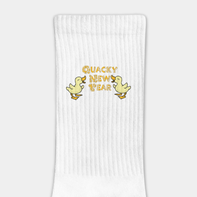 Quacky New Year Yellow Ducks by HolidayBug