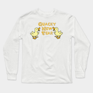 Quacky New Year Yellow Ducks Long Sleeve T-Shirt