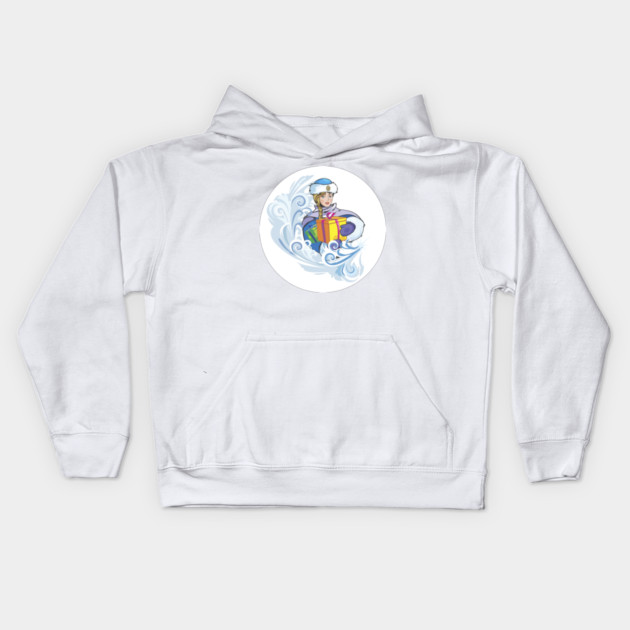 Snow Girl Kids Hoodie by HolidayBug