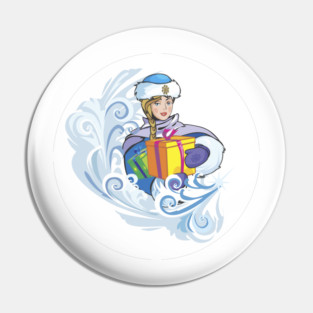 Snow Girl Pin