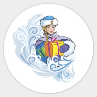 Snow Girl Sticker