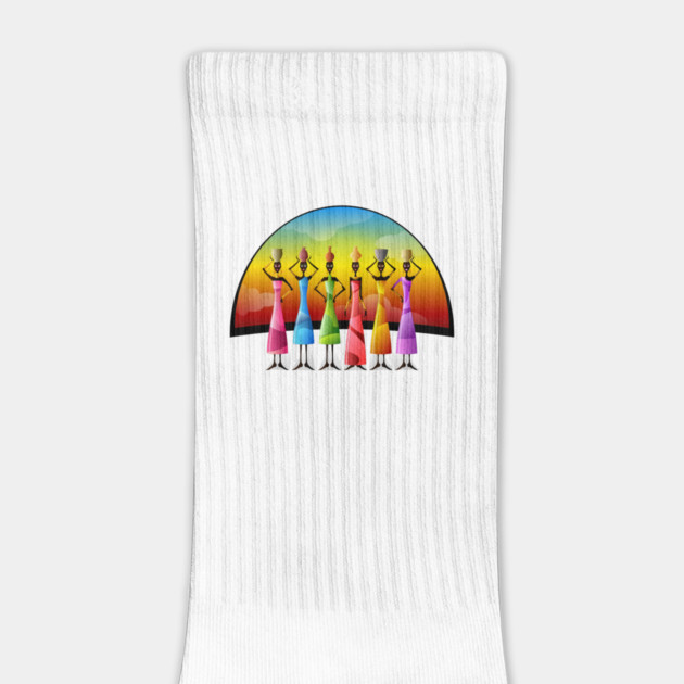 African Women in Colorful Dress by HolidayBug