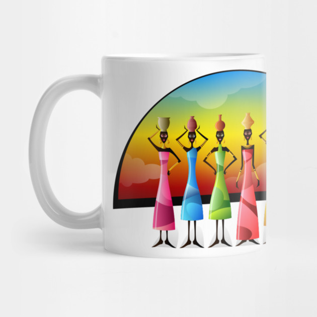 African Women in Colorful Dress by HolidayBug