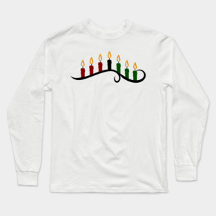 Artistic Kwanzaa Kinara Long Sleeve T-Shirt