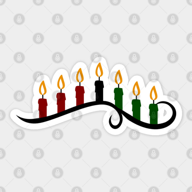 Artistic Kwanzaa Kinara Sticker by HolidayBug