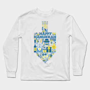 Hanukkah Dreidel Long Sleeve T-Shirt