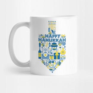 Hanukkah Dreidel Mug