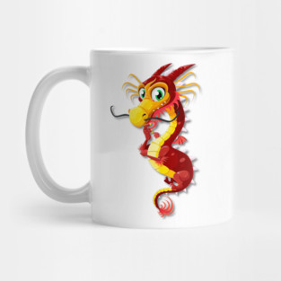 Chinese New Year Red Dragon Mug