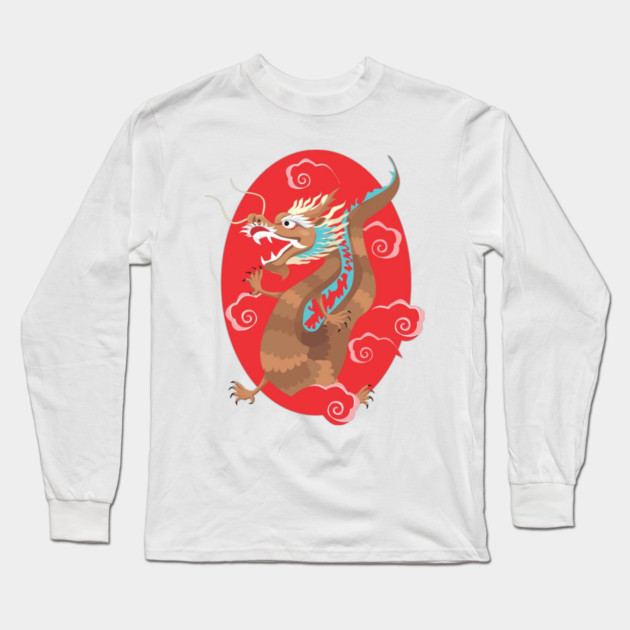 Chinese Dragon Long Sleeve T-Shirt by HolidayBug