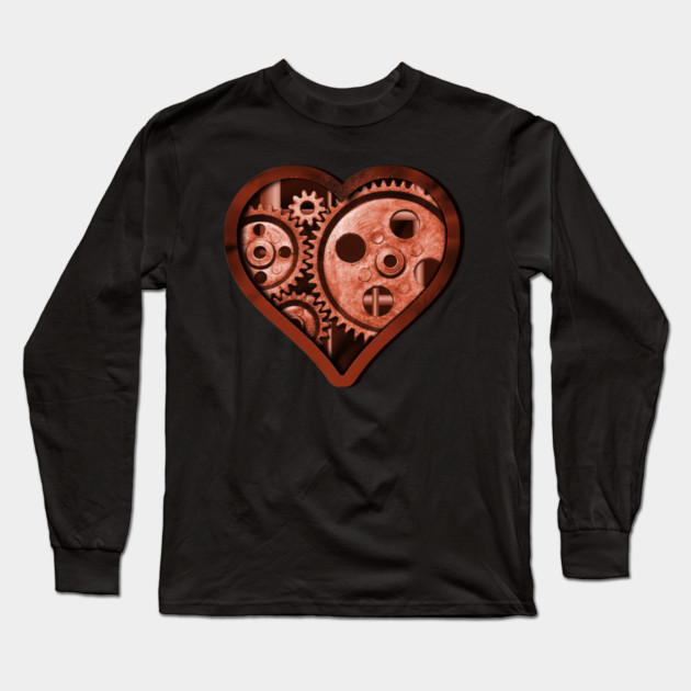Steampunk Heart Long Sleeve T-Shirt by HolidayBug
