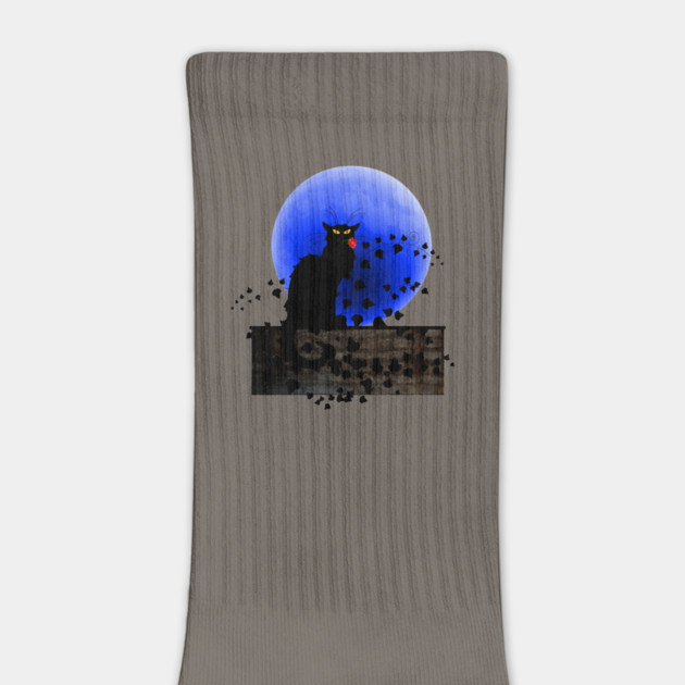 Chat Noir Blue Moon Red Rose by HolidayBug