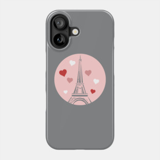 Love Paris Illustration Phone Case