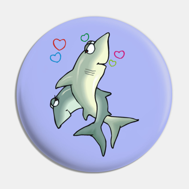Shark Love Pin by HolidayBug