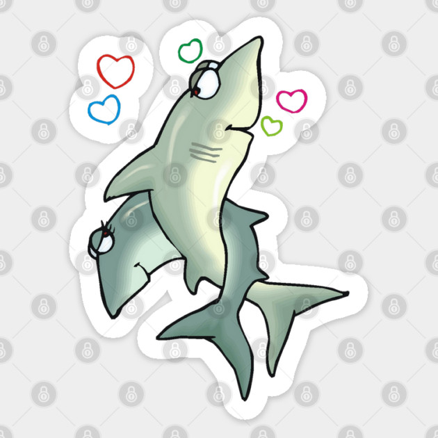 Shark Love Sticker by HolidayBug