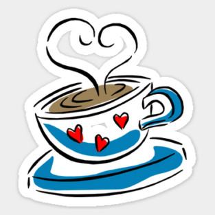 Love Coffee Sticker