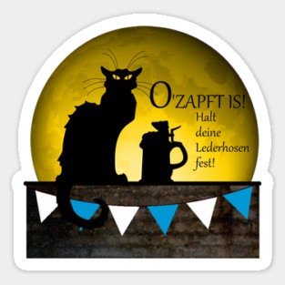 Chat Noir Oktoberfest Sticker