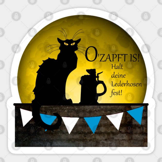 Chat Noir Oktoberfest Sticker by HolidayBug