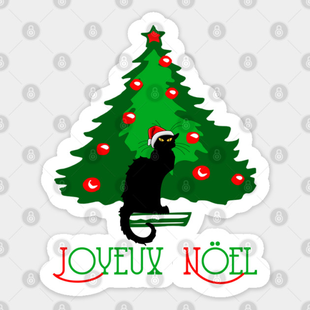 Chat Noir Joyeux Noel Sticker by HolidayBug