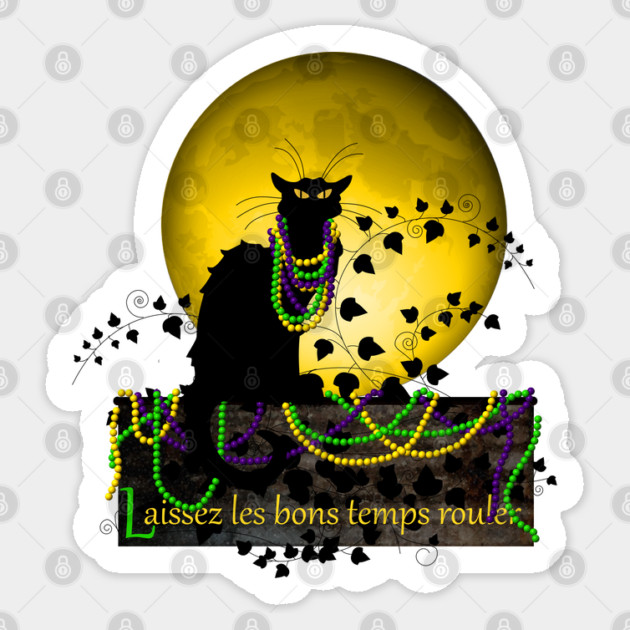 Chat Noir Mardi Gras Sticker by HolidayBug