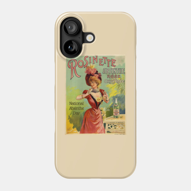National Absinthe Day, vintage poster Phone Case by HolidayBug