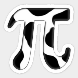 Cow Pi Sticker