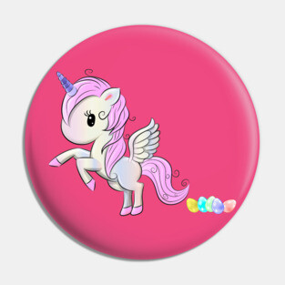 Easter Unicorn Pegasus Egg Poop Pin