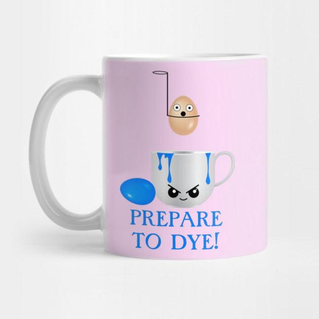 Funny Easter Prepare to Dye Blue Eggs by HolidayBug