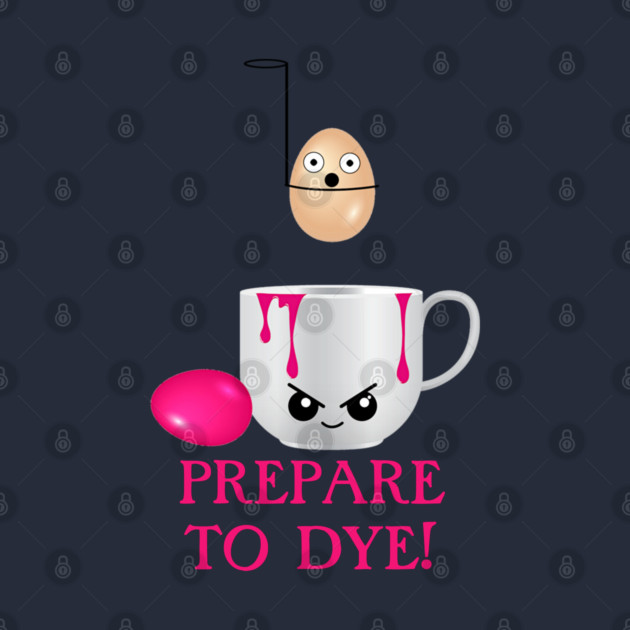 Funny Easter Prepare to Dye PinkEggs by HolidayBug