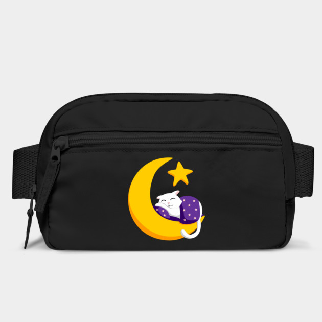 Sleeping Cat on Crescent Moon Star Ramadan by HolidayBug