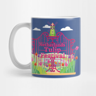 Tulip Festival, Windmill, gates Mug